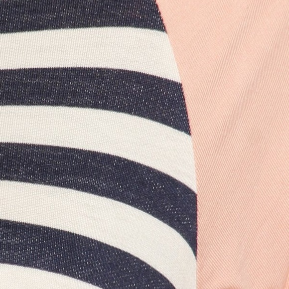 SOLID STRIPED KNIT BASEBALL TEE - Picture 3 of 3